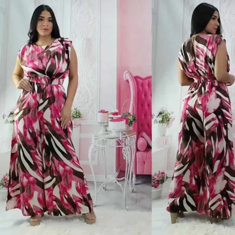 Mono enterizo estampado rosa