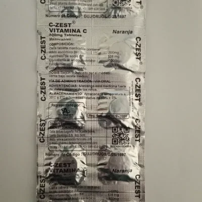 Vitaminas C Sabor Naranja