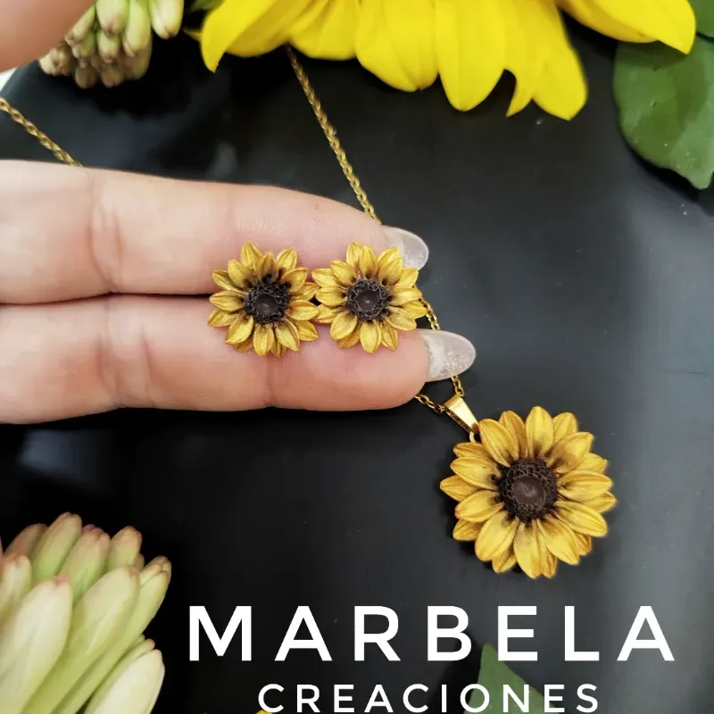 ✨Juego de Girasoles Oro Viejo✨