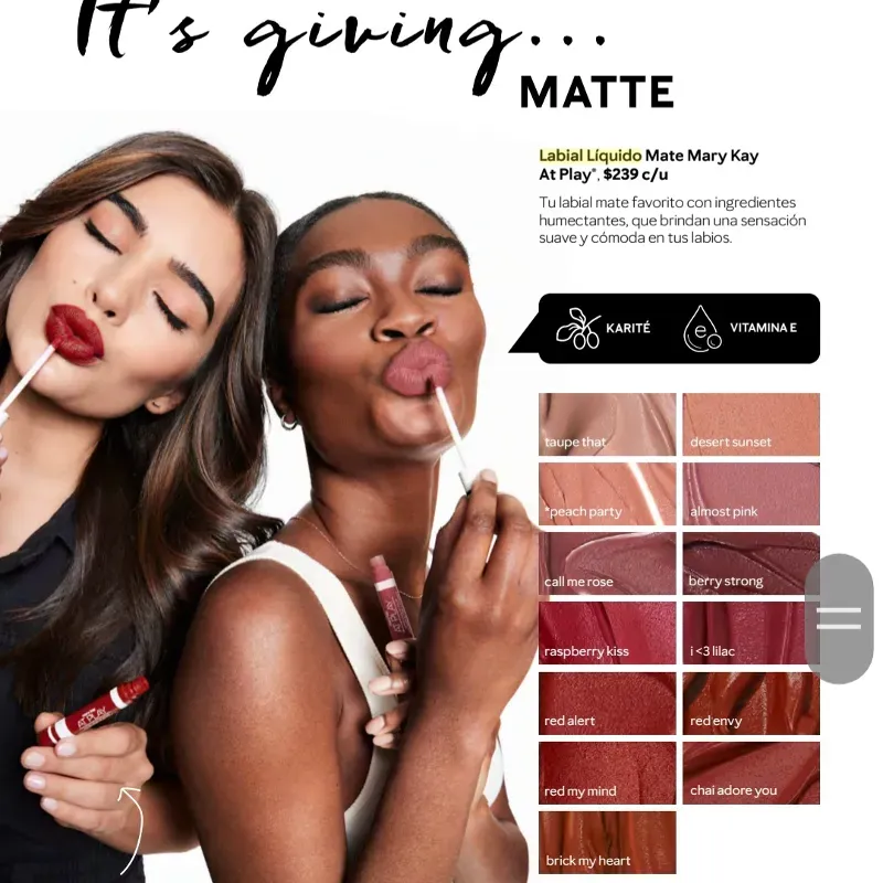 Labiales distintos colores