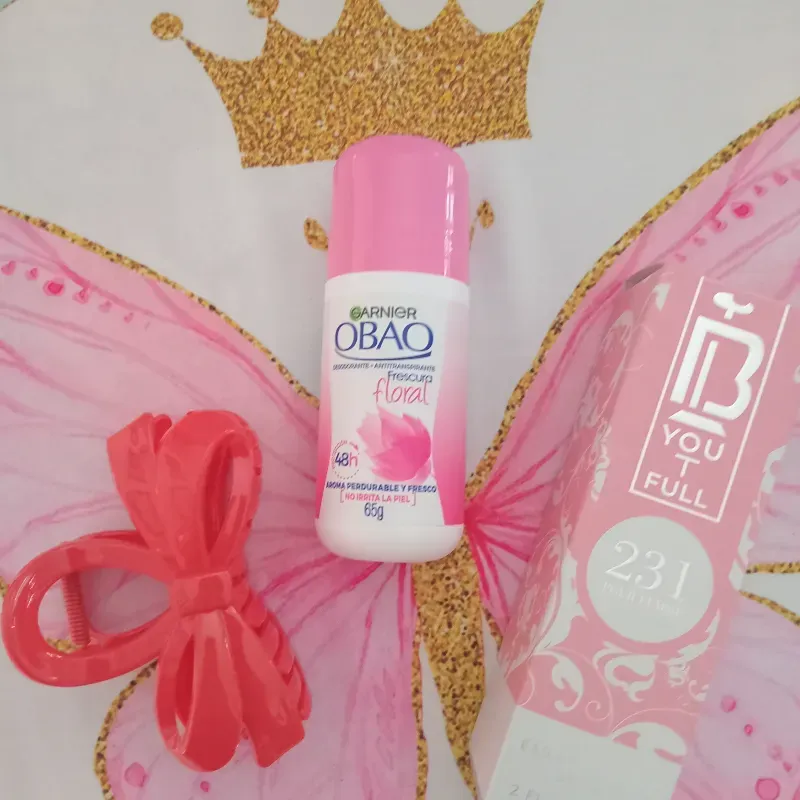 Perfume, desodorante obao y pellizco
