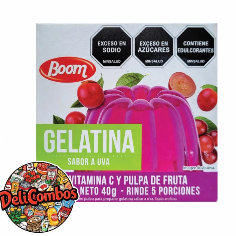 Gelatina Boom Uva