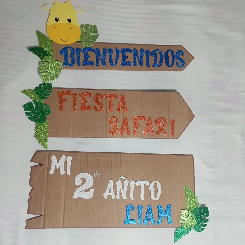 Cartel de Bienvedida (Safari)