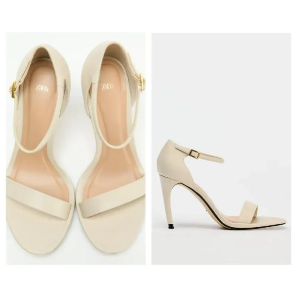 Sandalias Zara blanco crudo