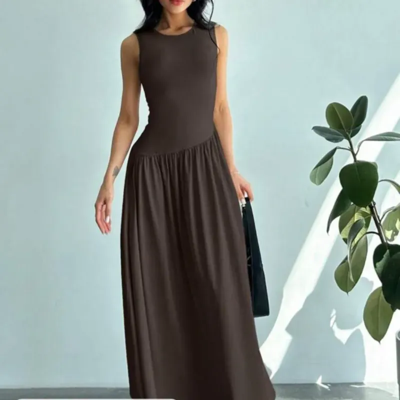 Vestido carmelita largo