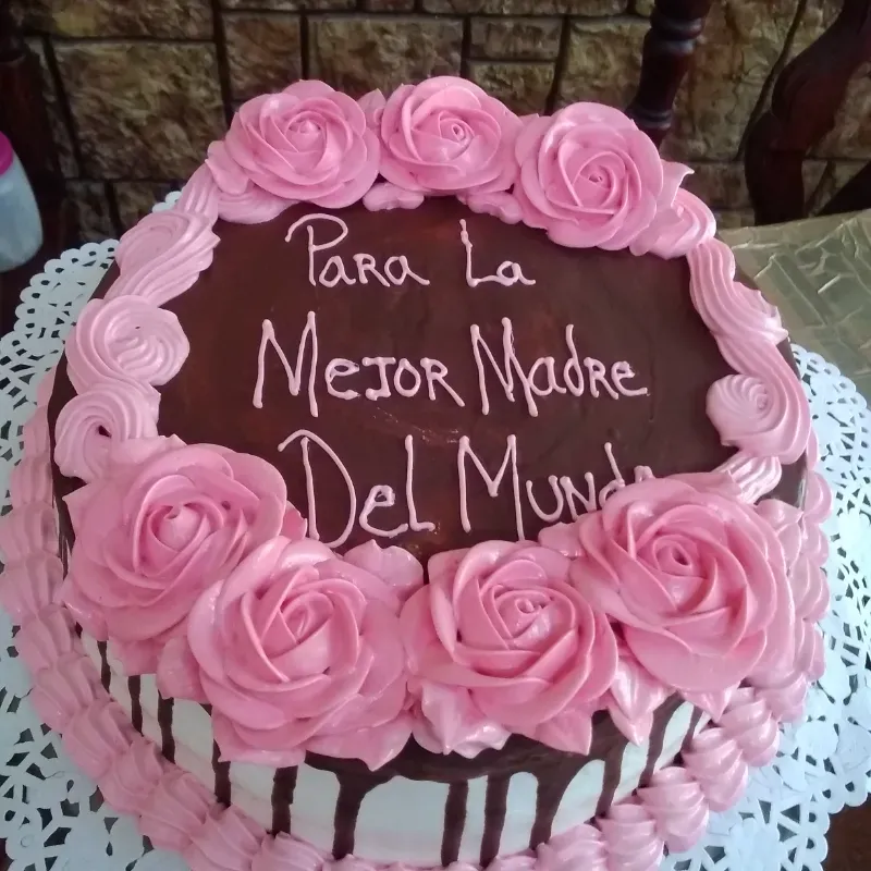 Pastel con chocolate