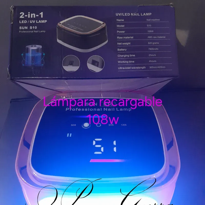 Lámpara recargable 108w