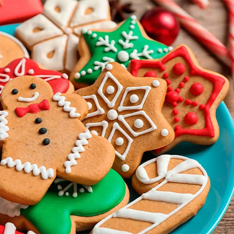 Galletas navideñas con glaseado (12 unidades)