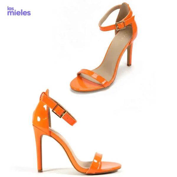 Tacones altos naranja brillante GLAZE