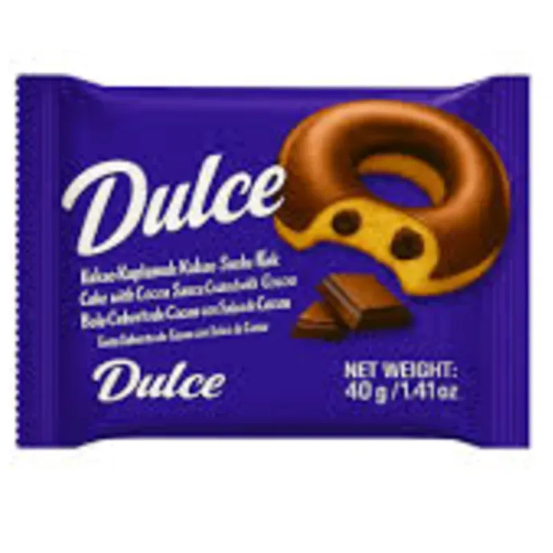 1204059 - Dona cubierta chocolate (Caja con 144 paquetes de 40 g c/u) - U/M: U