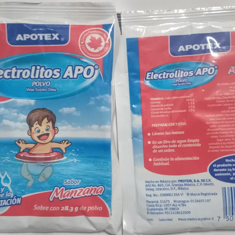 Sales de rehidratación oral saborisada