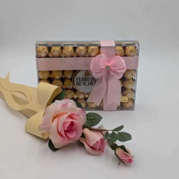 Chocolates con flor