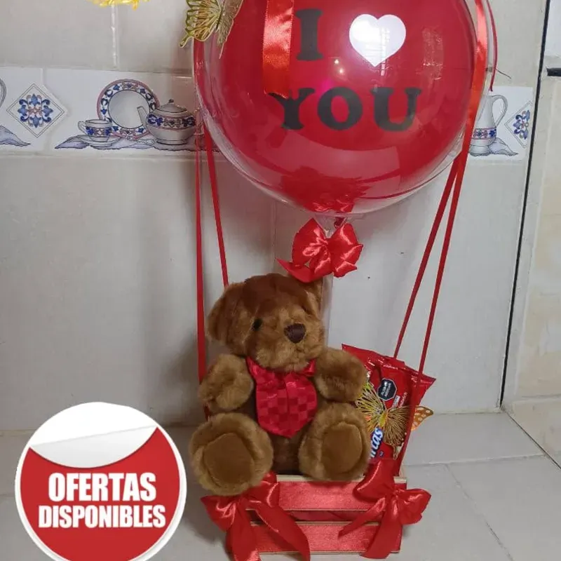 Ancheta de oso + globo burbuja