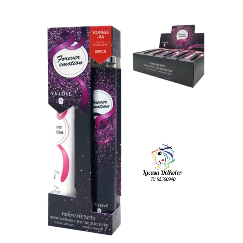 Forever emotion 35 ml ( set de perfume y crema corporal)