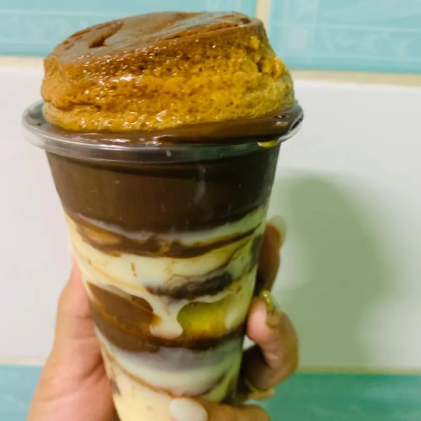 Vasito de donas c/ flan