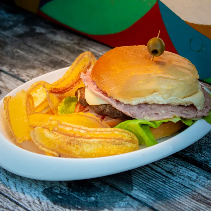 Hamburguesa de Jamón y Queso