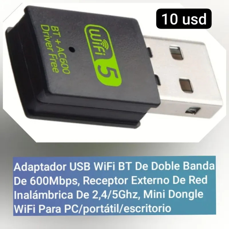 Adaptador Wifi 5 y Bluetooth