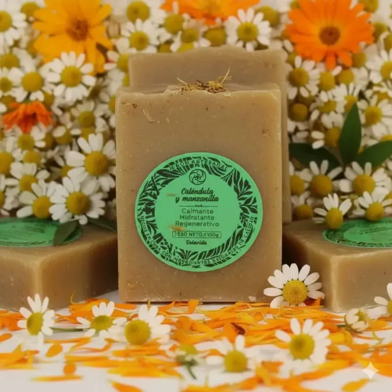 JABÓN DE MANZANILLA Y CALÉNDULA