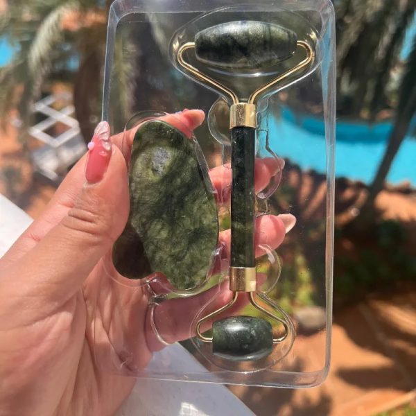 Rodillo de jade y Gua Sha