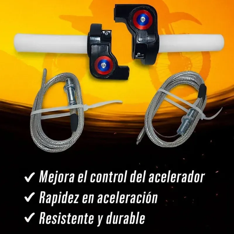 Puño rápido con cable para moto de combustión