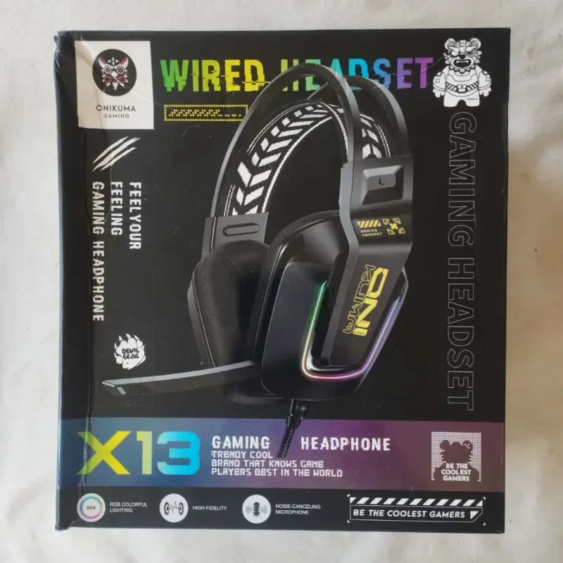 Cascos ONIKUMA GAMING X13 (⬛Color Negro)