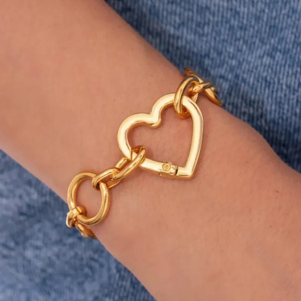 Pulsera Broche Corazón + Aretes By Jose Y Cami