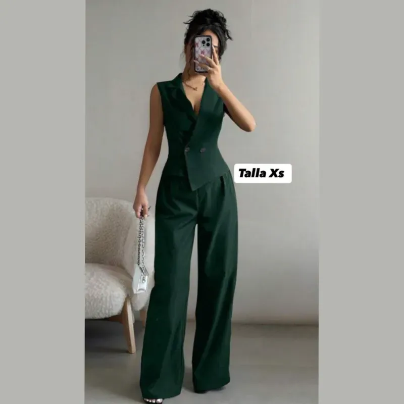 Traje de 2 piezas asimétrico