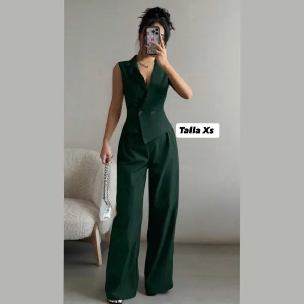 Traje de 2 piezas asimétrico