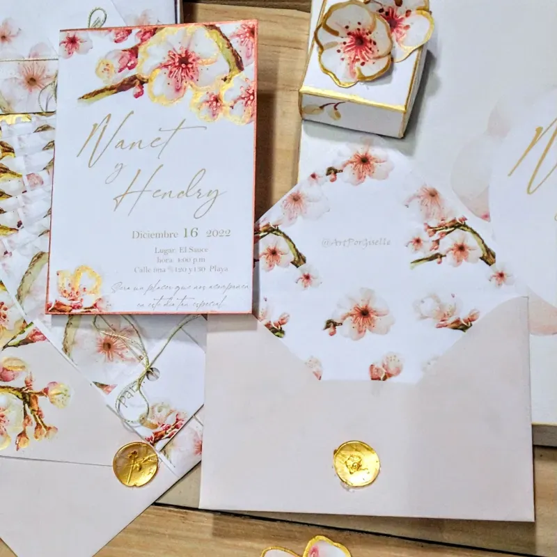 Invitación color crema de Ceresos