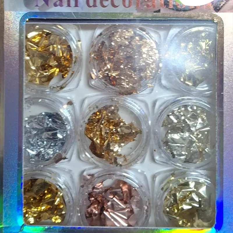 Decotacion de papel oro plata