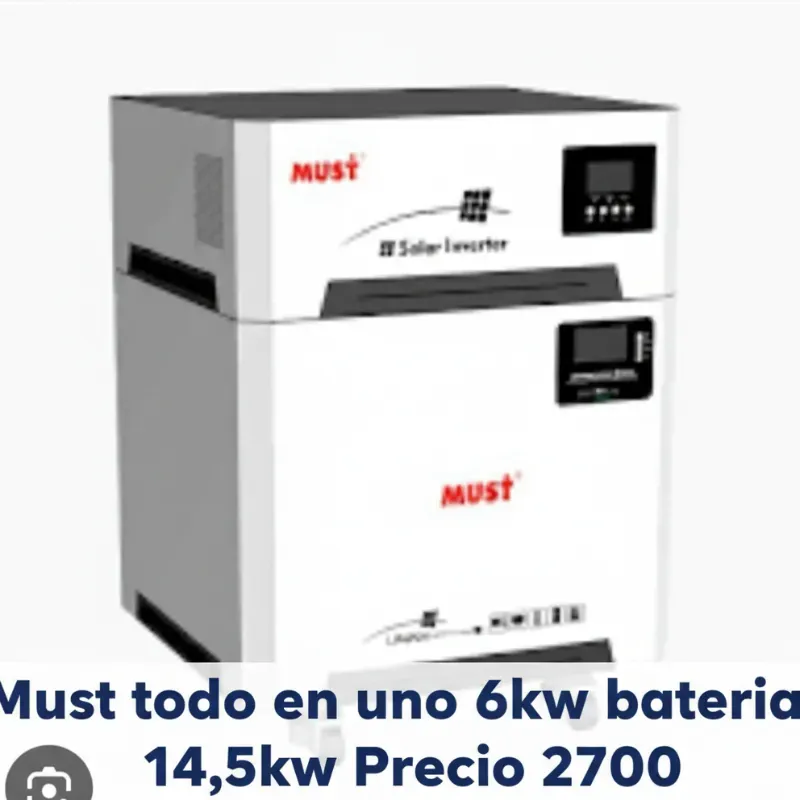 Must todo en uno 6Kw batería 14,5 Kw