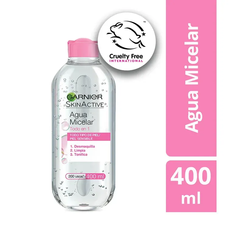 Agua Micelar Todo en 1 Garnier Skin Active 400 ml