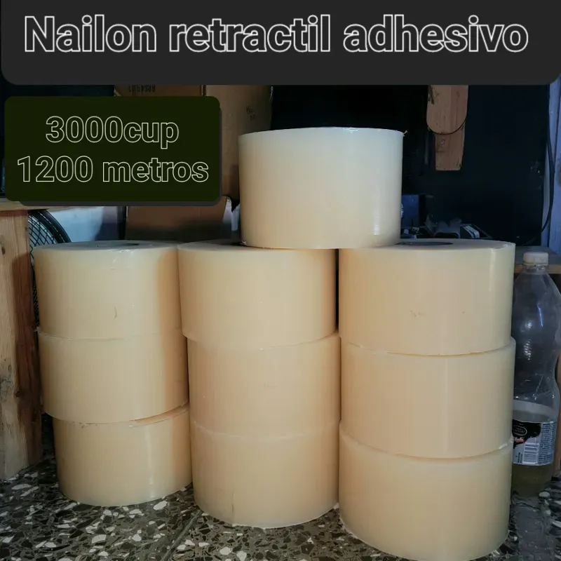 Nailon retractil adhesivo