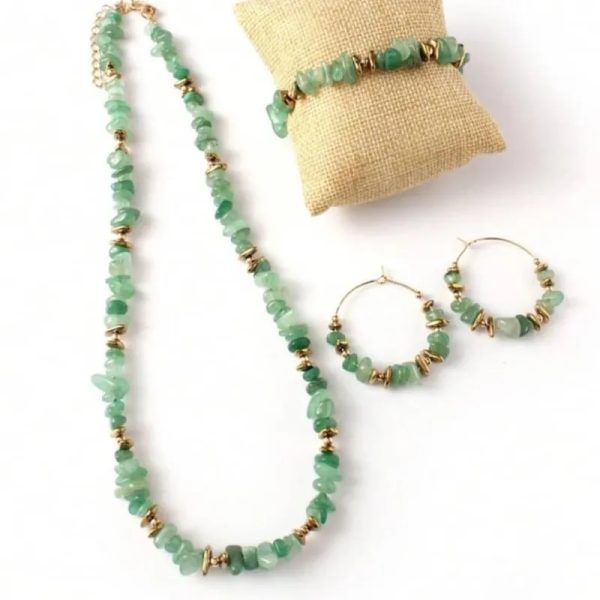 Set: Collar+Pulsera+Pendientes
