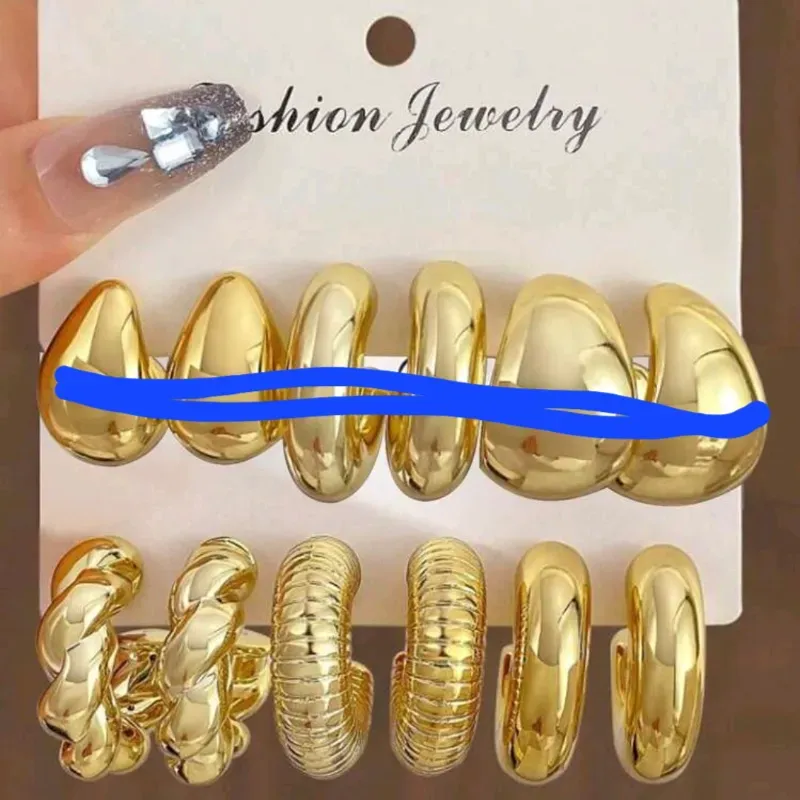 Set 3 pares de aretes