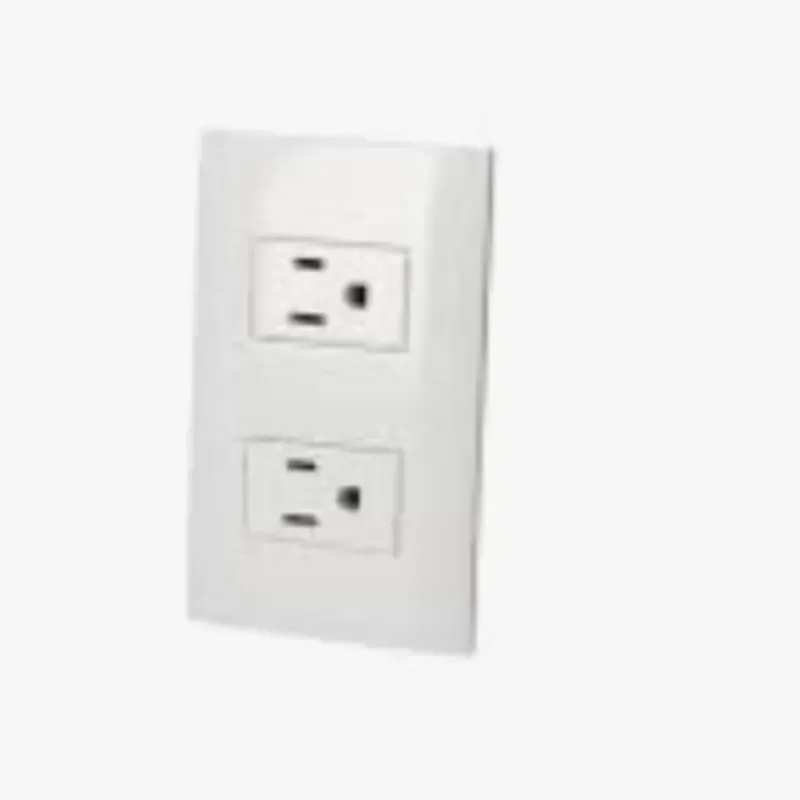 Tomacorriente doble blanco (P427B)