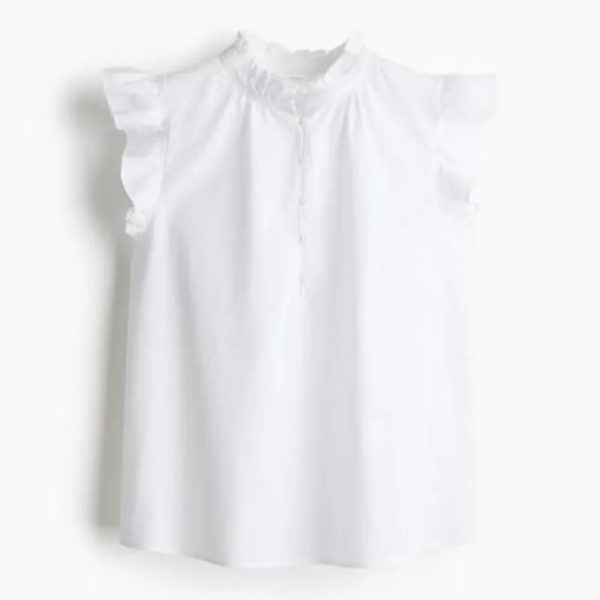 Blusa blanca de mujer