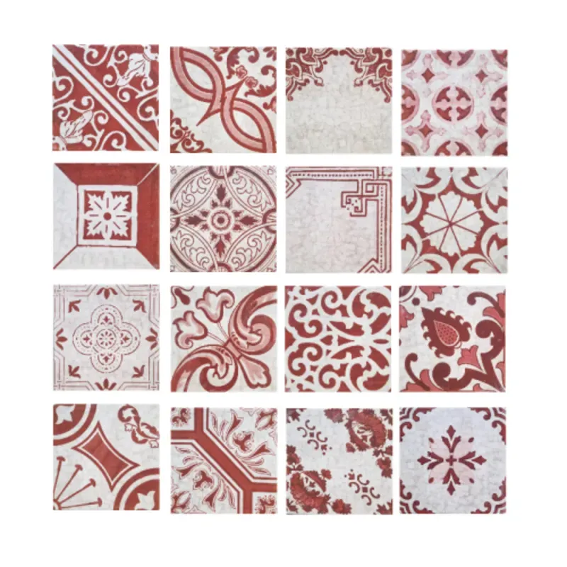 Losa cerámica Mainzu Oporto red 20x20 cm 373703043