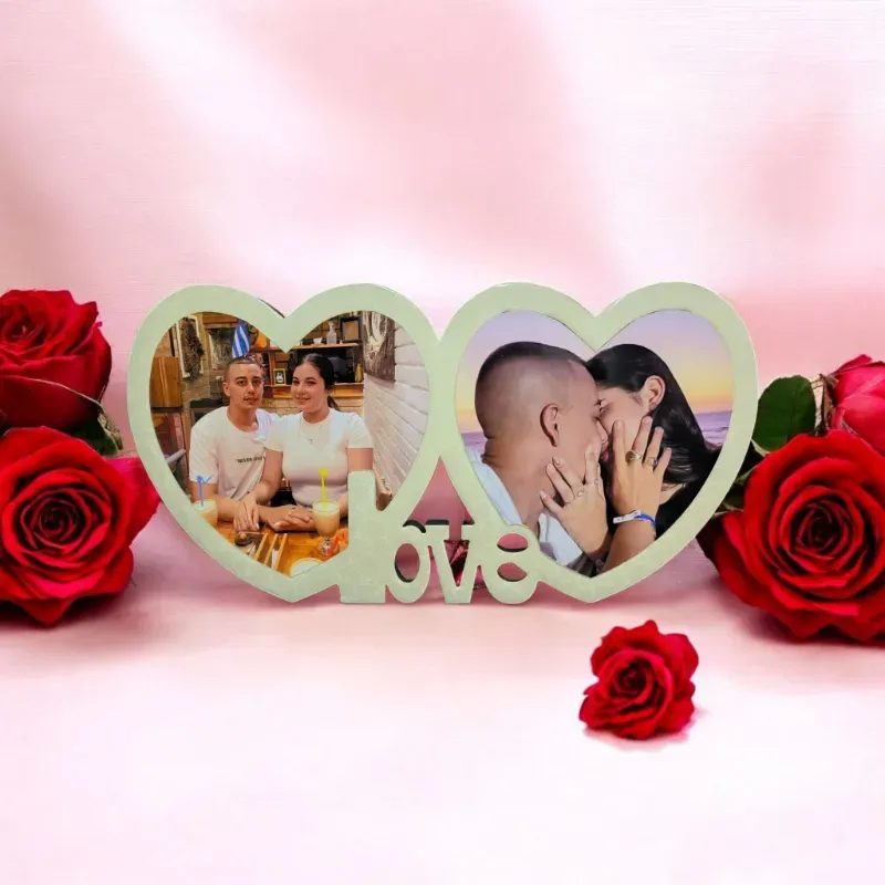 Cuadro Love de 2 Corazones