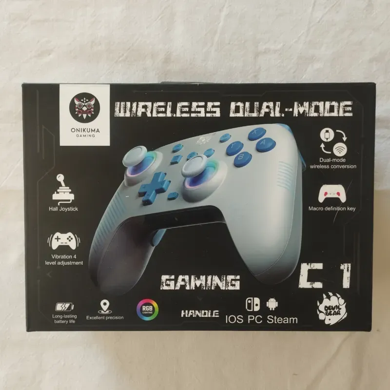 Controlador de juegos inalámbrico de modo dual Onikuma C1 (Nuevo en caja)