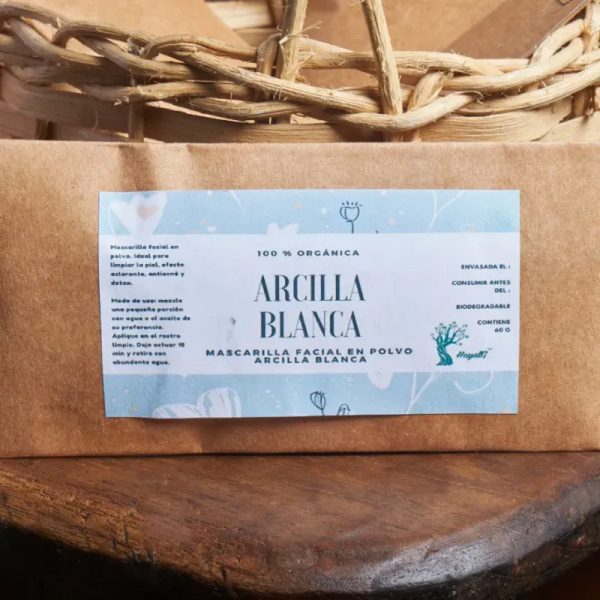 MASCARILLA FACIAL DE ARCILLA BLANCA