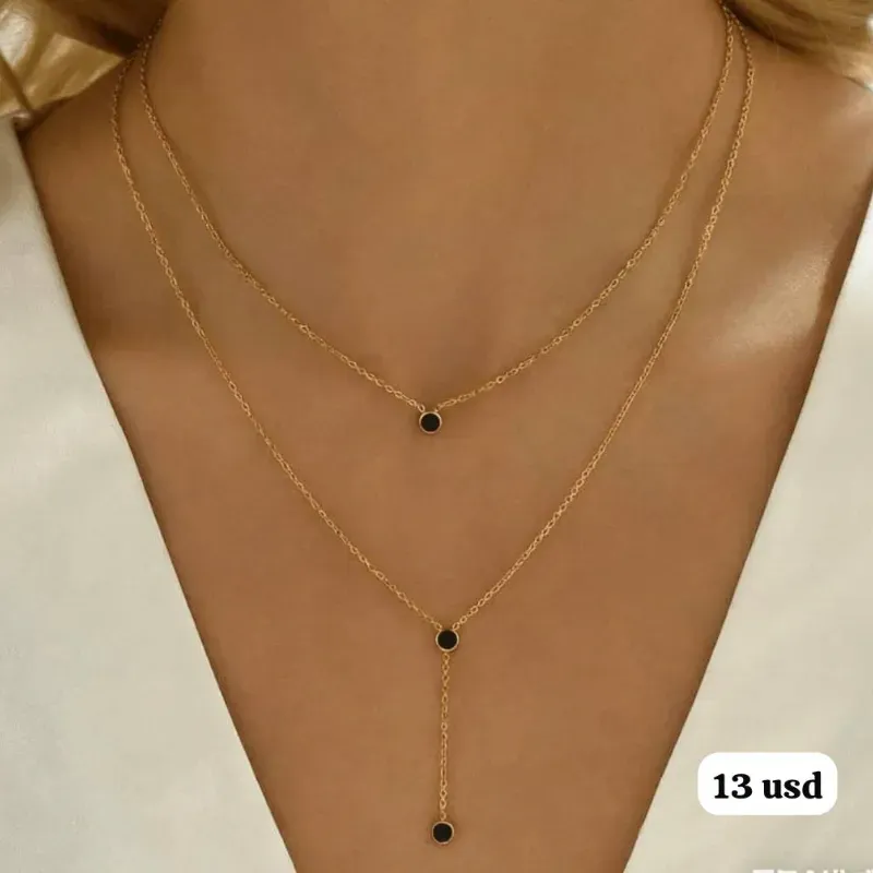  Collar Doble Capa – Elegancia minimalista con toque moderno