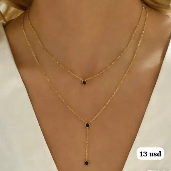  Collar Doble Capa – Elegancia minimalista con toque moderno