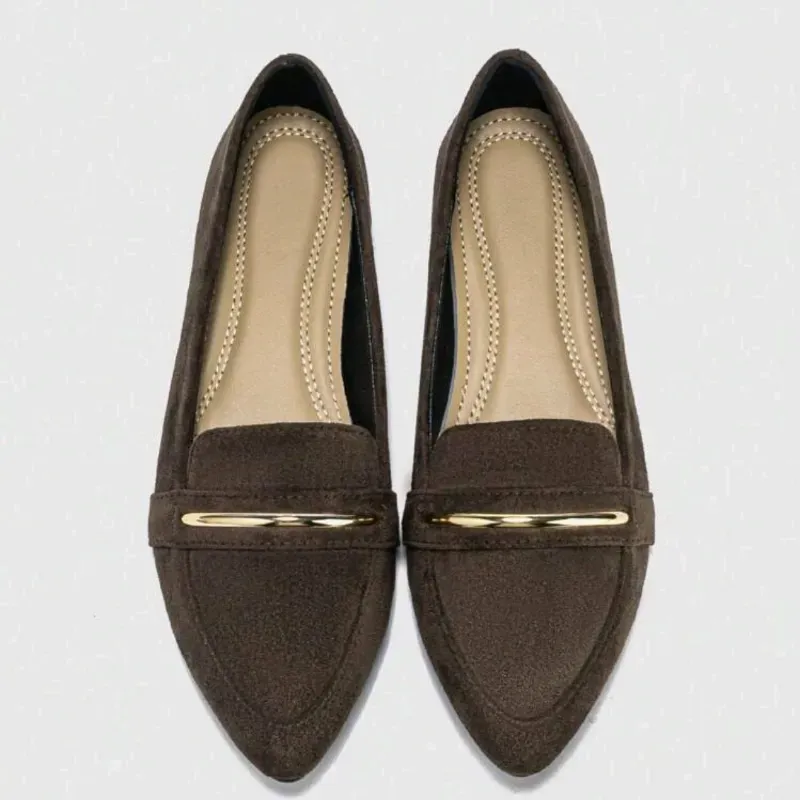  Balerinas punti-fina — Marrón Chocolate