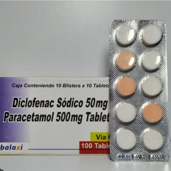Diclofenaco Sódico (50 mg) + Paracetamol (500 mg) de 10 Tabletas