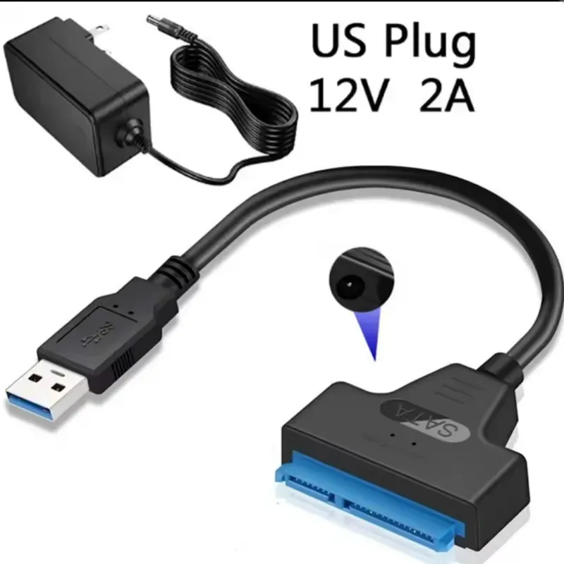  Adaptador USB 3.0 a SATA III –Con alimentación para Discos Duros y SSDs de 2.5" y 3.5"