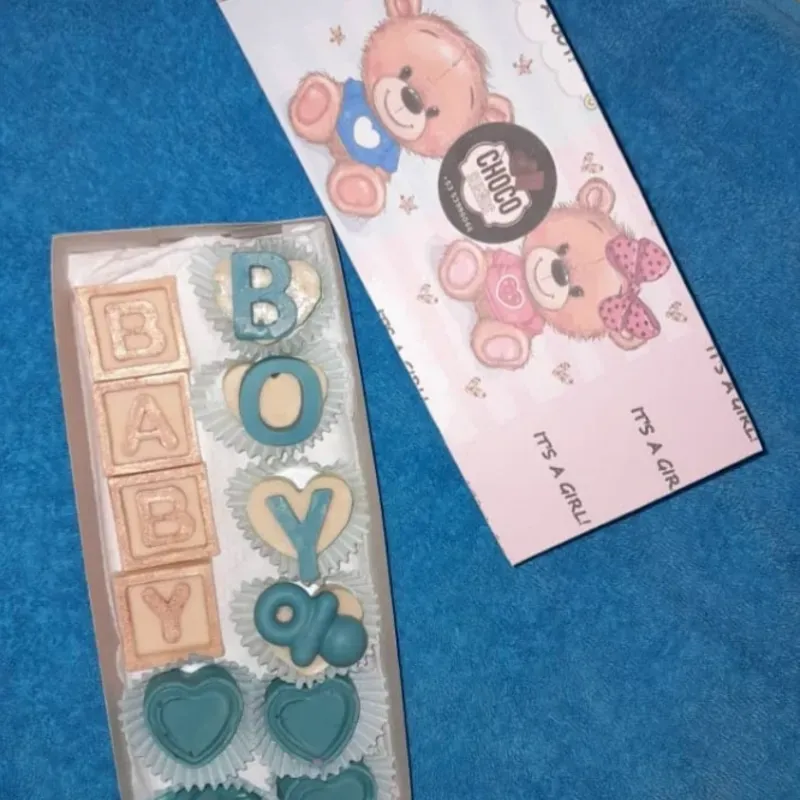 Caja de bombones temática Baby Showers  # 4