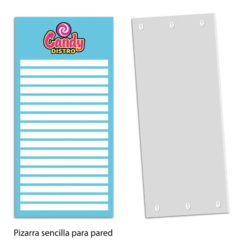 Pizarra sencilla para pared  2m (alto) x 0.6m (ancho)