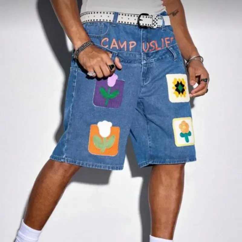 Shorts mezclilla doble faja de Parches