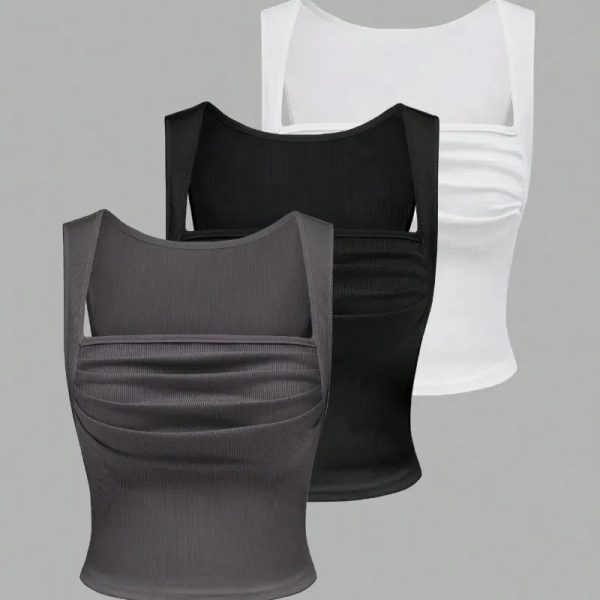 Tops con pliegues